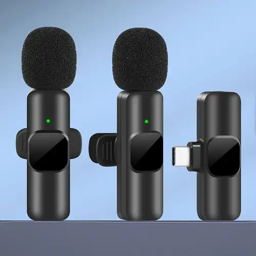 ttstar Microphone Professional for iPhone Lavalier Lapel Omnidirectional  Condenser Mic Phone Audio Video Recording Easy Clip-on Lavalier Mic for