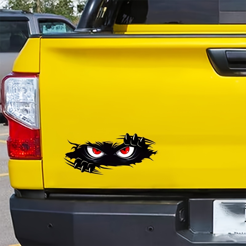 Peek a boo Monster Angry Eyes 車用デカール 車 トラック へこみ