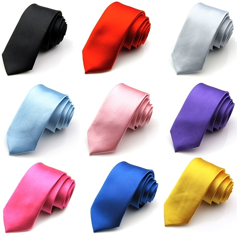 

Men's Plain Color Tie, Fashion Casual Business Neck Tie, Men's Accessories, Ideal Choice For Gifts