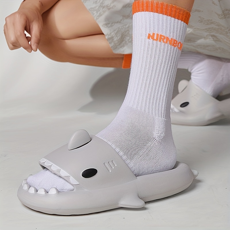 Funny Cloudy Shark House Slippers for Women