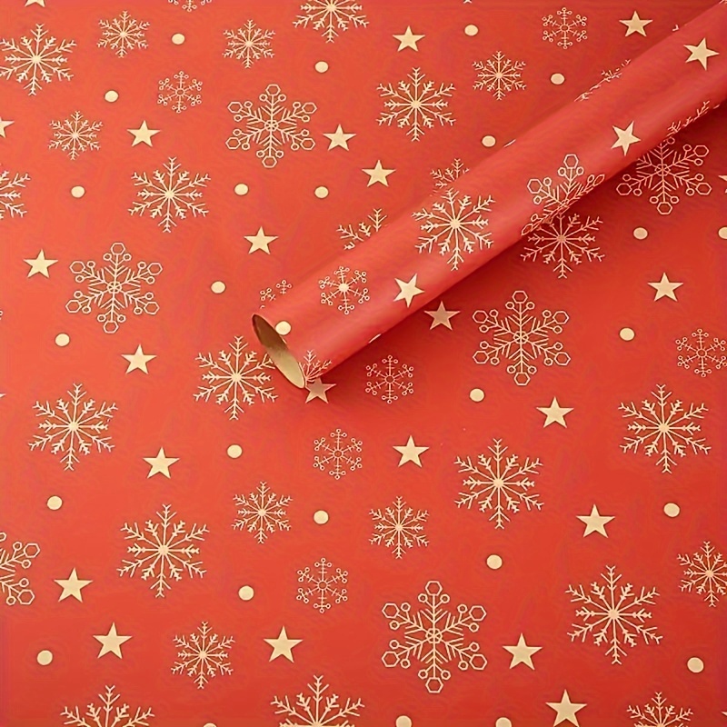 Retro Christmas Kraft Paper Wrapping Paper Cute Cartoon - Temu