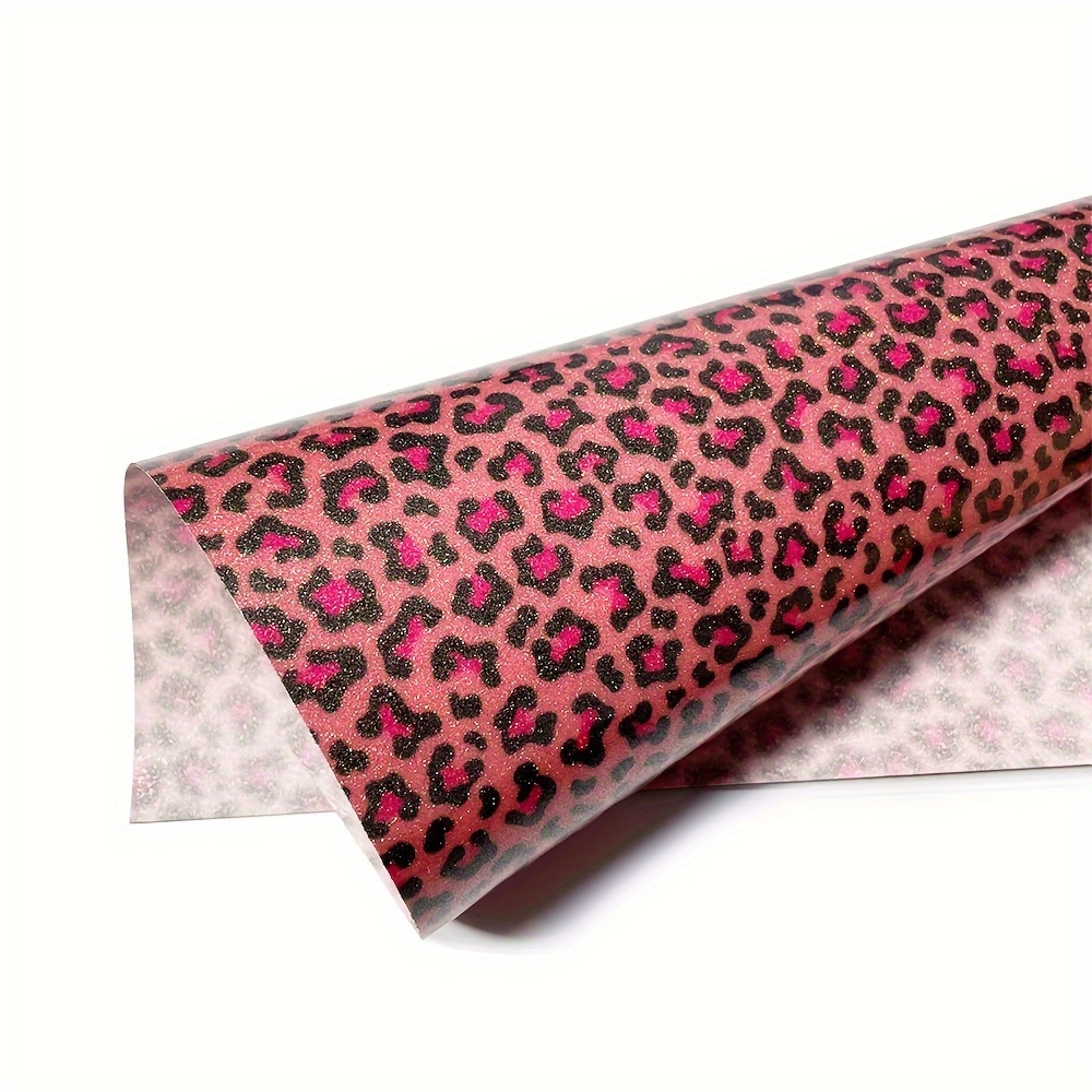 Printed Pattern Pink Leopard Heat Transfer Vinyl HTV
