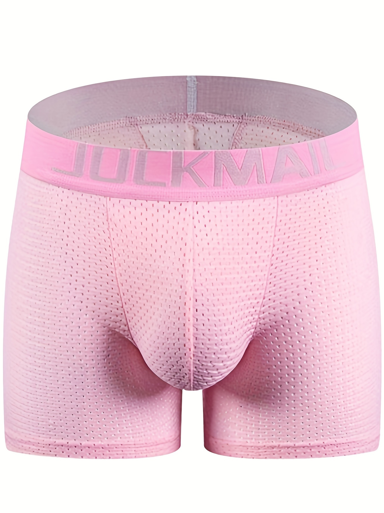 1pcs Mesh Ice Silk Boxer Shorts Men's Underwear FASQM Underpants Breathable  Sexy Slim Panties Bamboo Lingerie Plus Size L-6XL