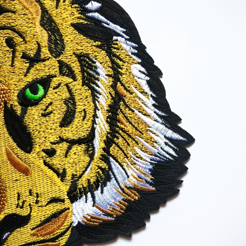 1pc Big Tiger Iron On Patches, Sew On Embroidered Applique Patches For  Clothing Jacket Jeans Pants Dress Backpack Hat, Decoration Gift For Men Boys