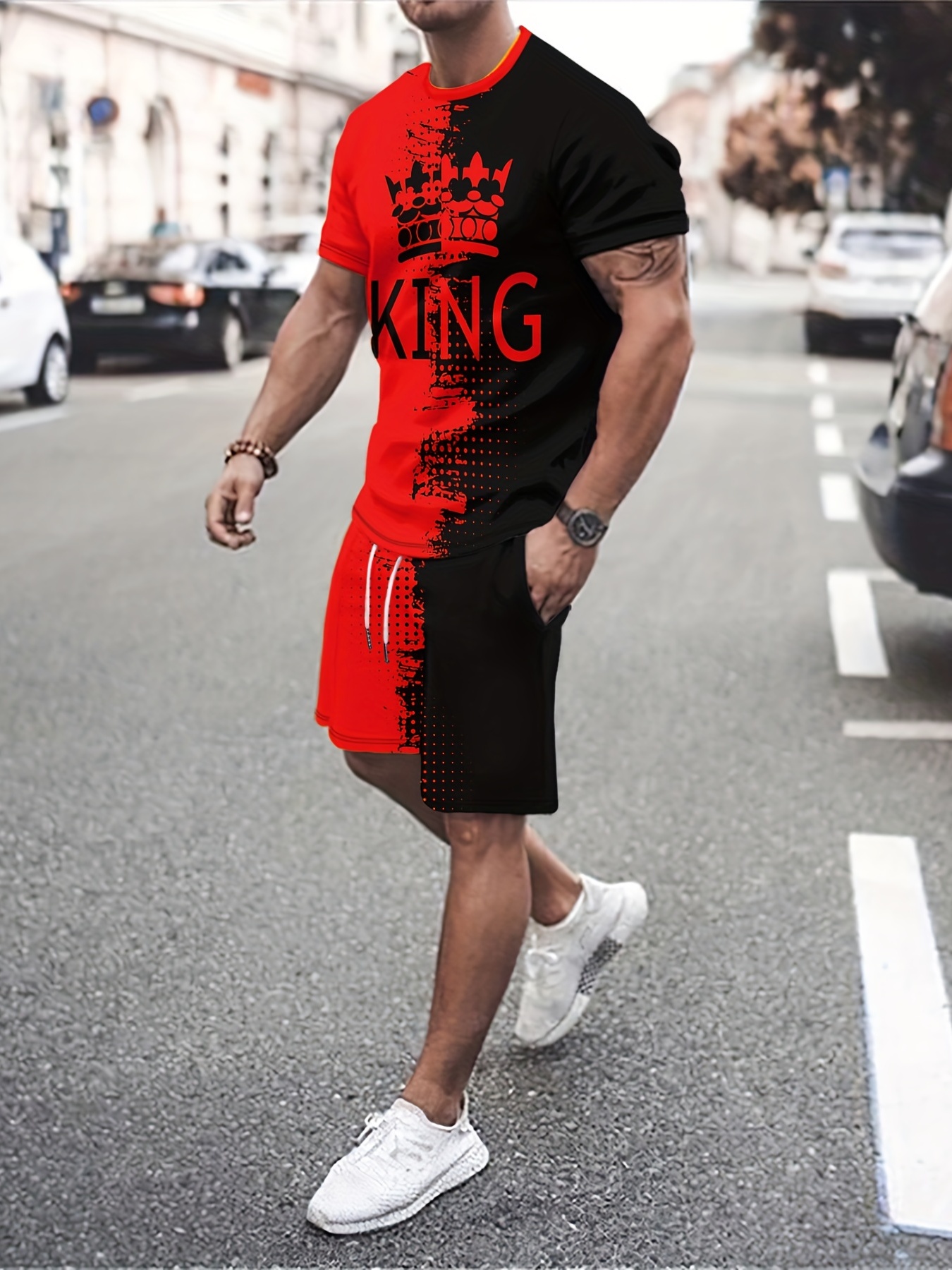 king von outfits red