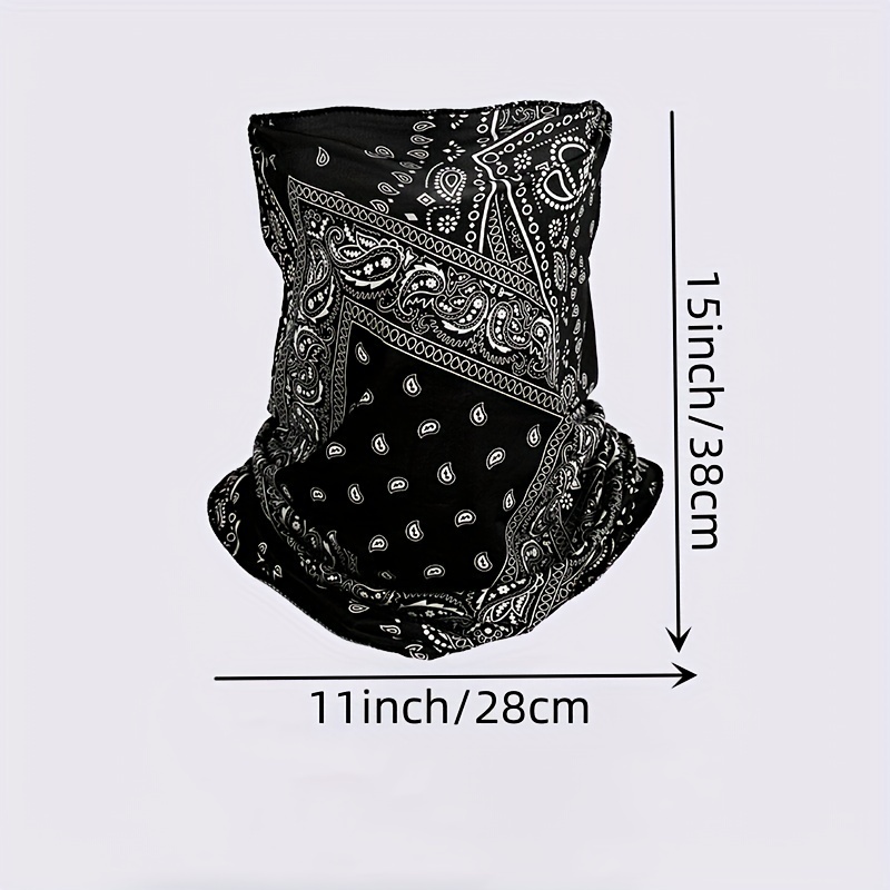 2pcs Paisley Print Sunscreen Mask, Unisex Balaclava