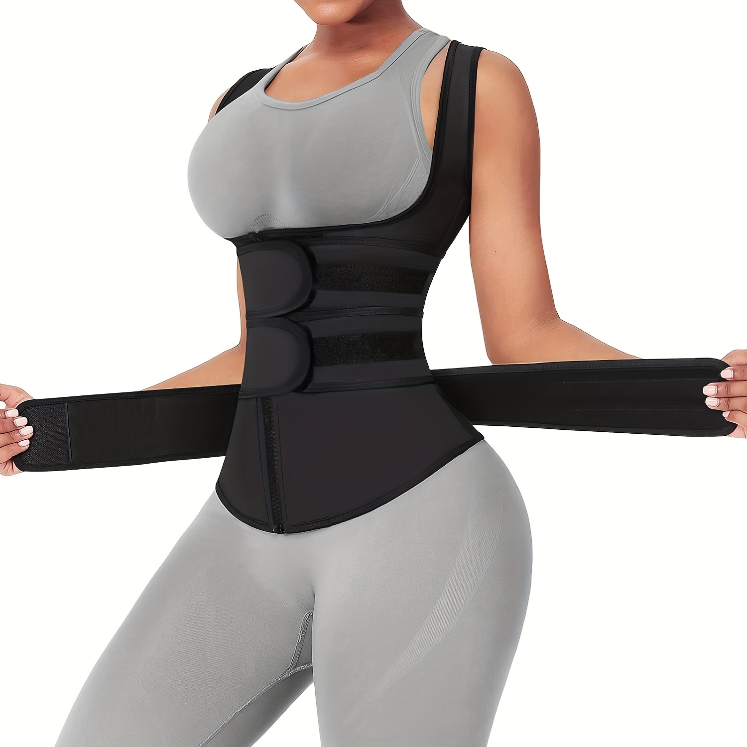 Bodysuit Suit Women Support Shapewear Yoga Clothes Corset Sweat Body  Sculpting Vest Shapeware Waist Band Fitness Shorts 