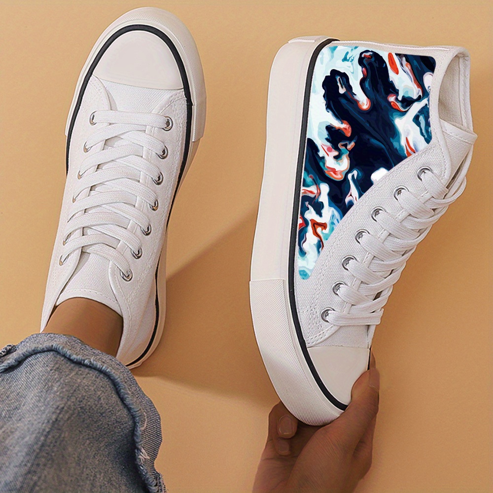 Heighten Chunky Canvas Sneakers High Top Skate Shoes