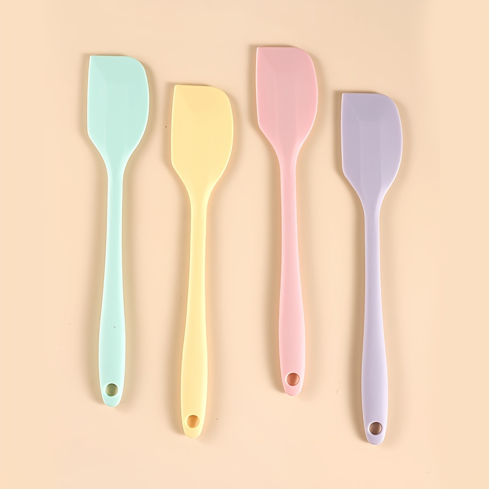 Silicone Spatula, Silicone Spatula Scraper, Cream Scraper, Batter Scraper,  Jam Spatula, High Temperature Resistant Cream Spatula, Stirring And Baking  Tool, Kitchen Utensils, Apartment Essentials, College Dorm Essentials - Temu