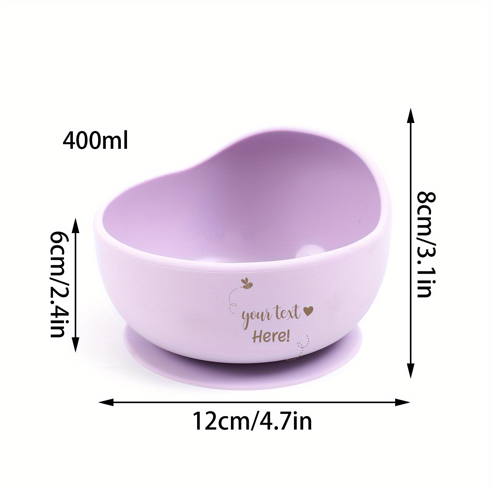 1pc   customizable   and spoon set silicone infant feeding supplies with wooden handle suction cup bowl for toddlers bpa free silicone bowls for kids details 5