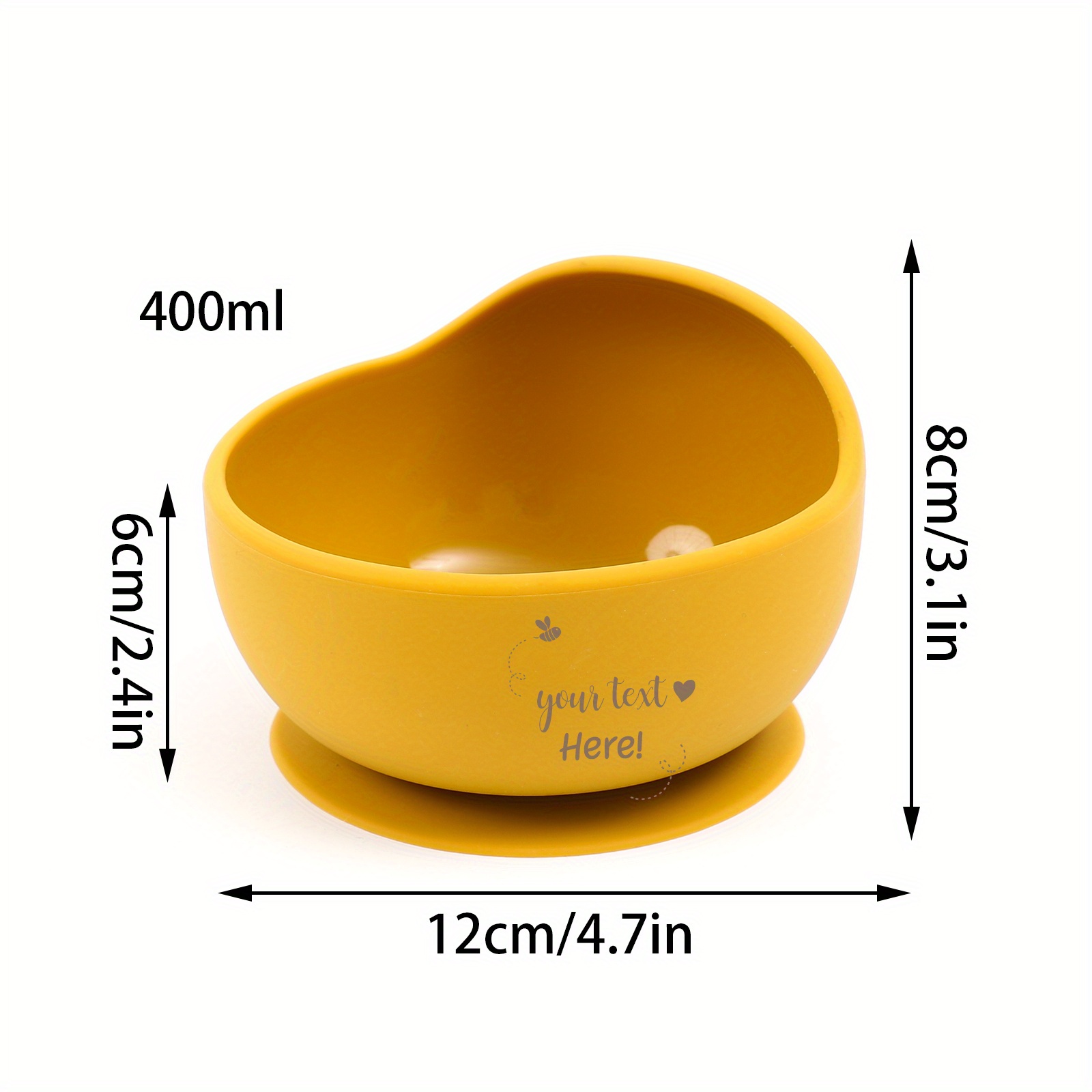 1pc   customizable   and spoon set silicone infant feeding supplies with wooden handle suction cup bowl for toddlers bpa free silicone bowls for kids details 7