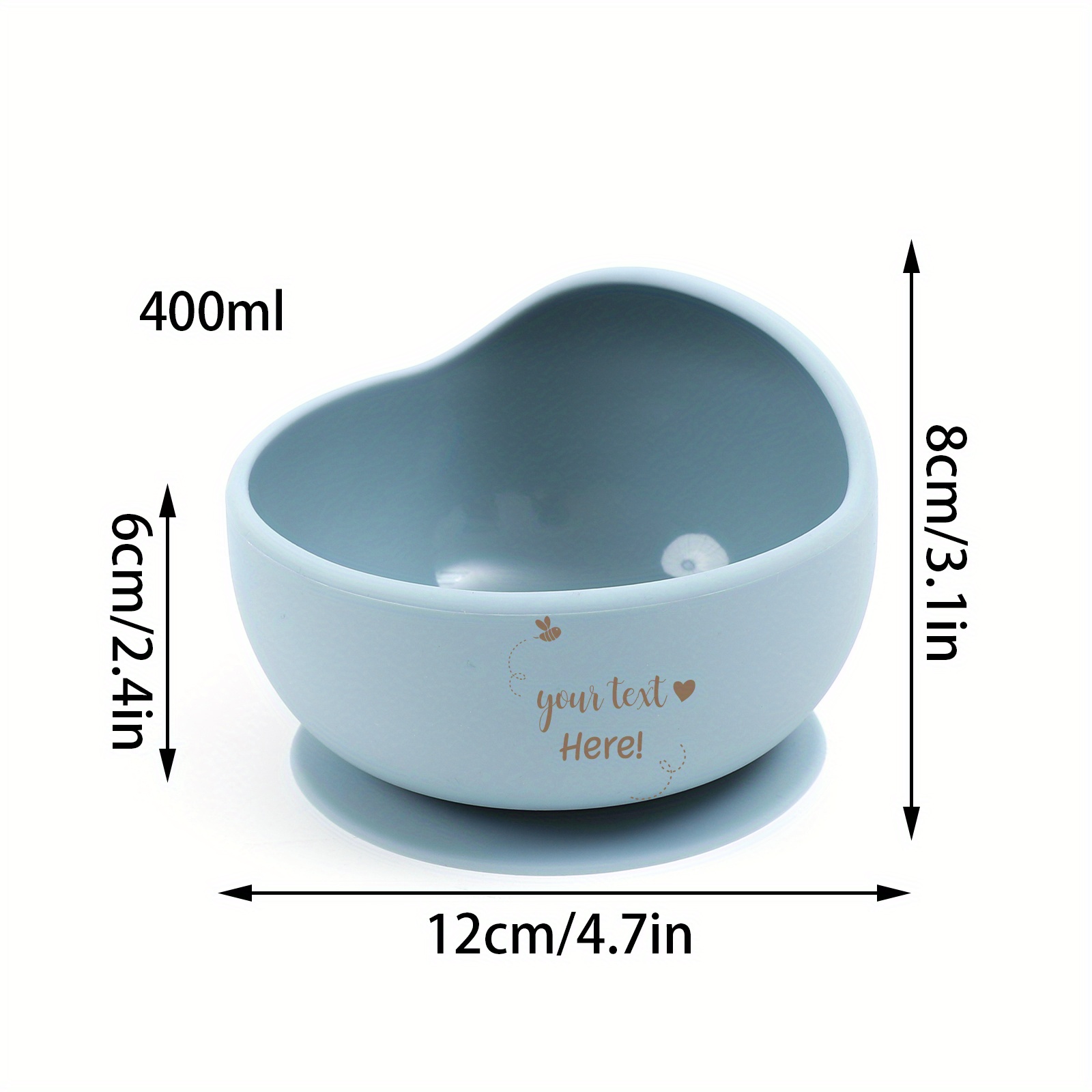 1pc   customizable   and spoon set silicone infant feeding supplies with wooden handle suction cup bowl for toddlers bpa free silicone bowls for kids details 8