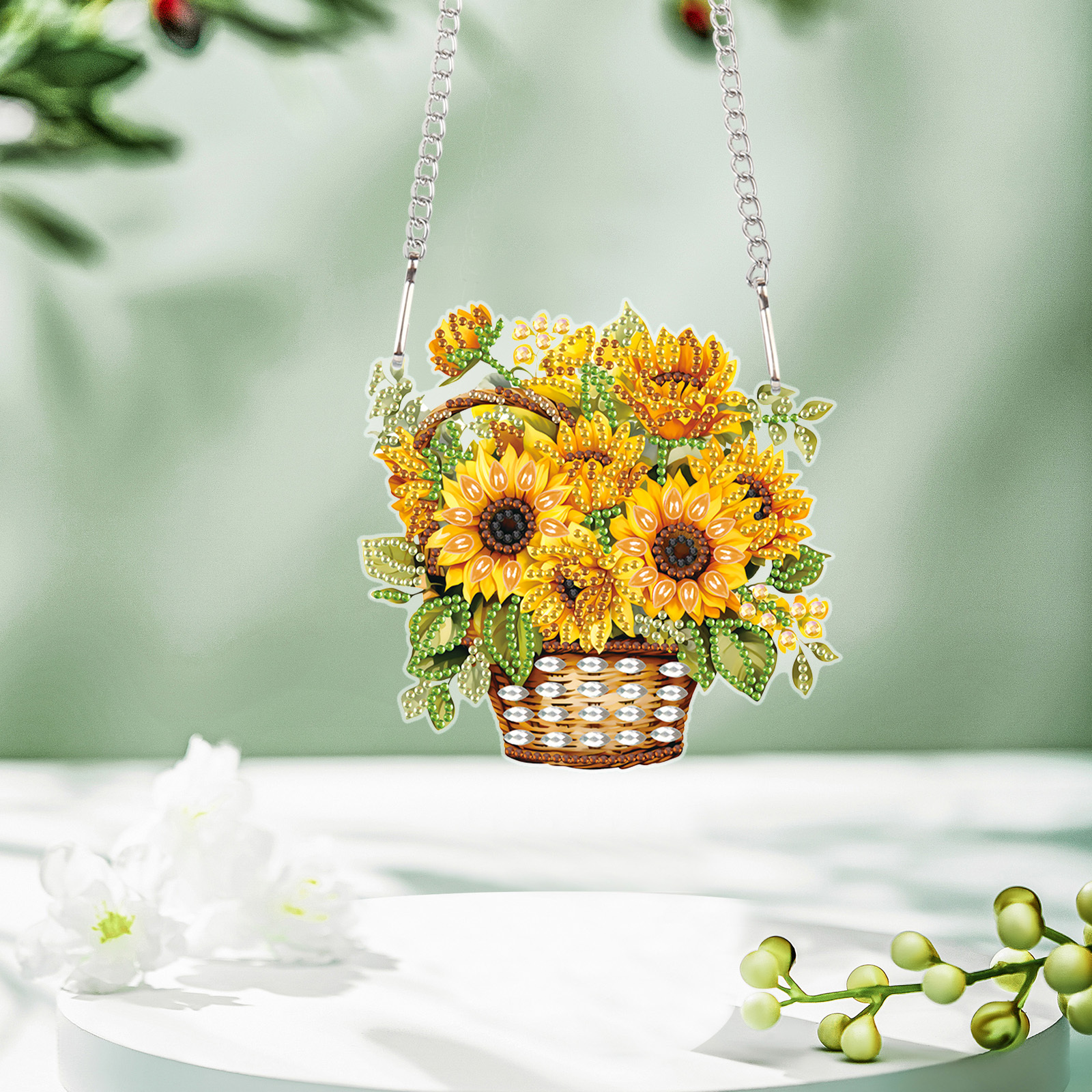 Diamond Painting Hanging, Flower Sunflower 3D Three-dimensional Diamond  Painting Kit, Diamond Art Hanging Decorations, Suitable For Home Wall  Garden D