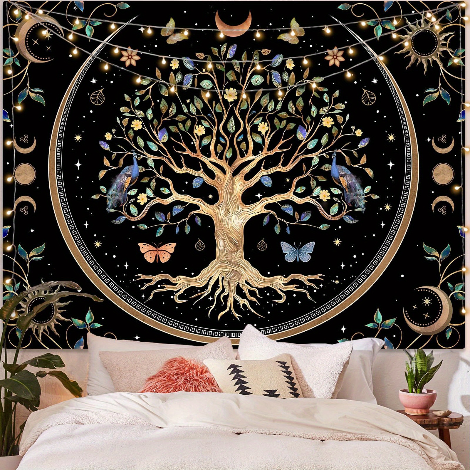 Life Tree Tapestry - Free Returns Within 90 Days - Temu United Kingdom