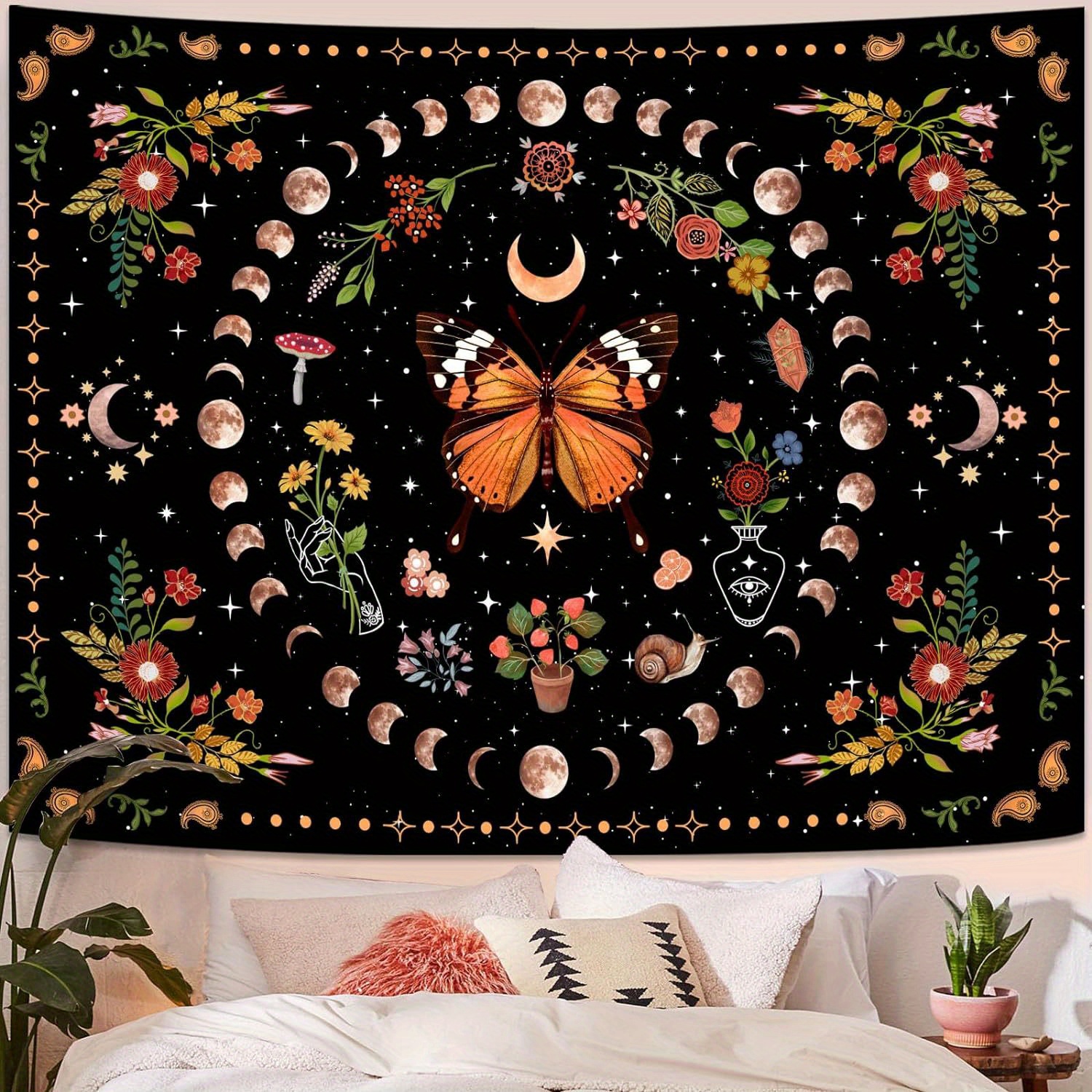 Floral Tapestry - Temu