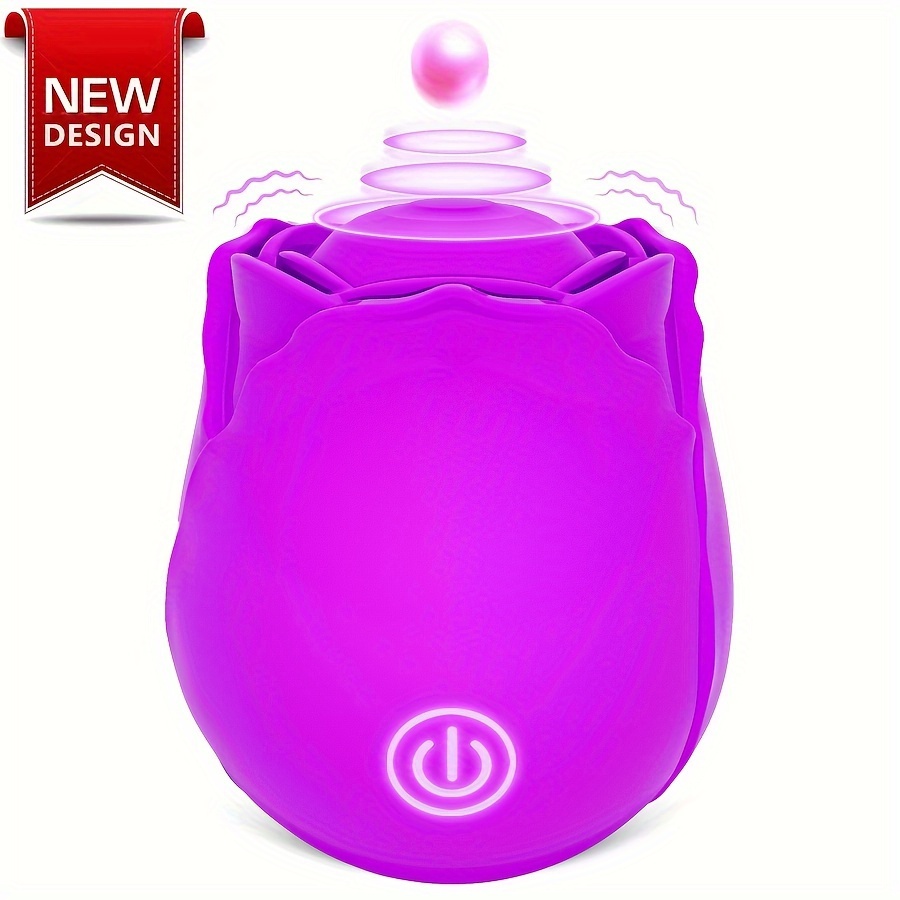 Rose Design Sex Toy For Women , Sucking Vibrator Clitoris Sucker Nipple  Stimulator