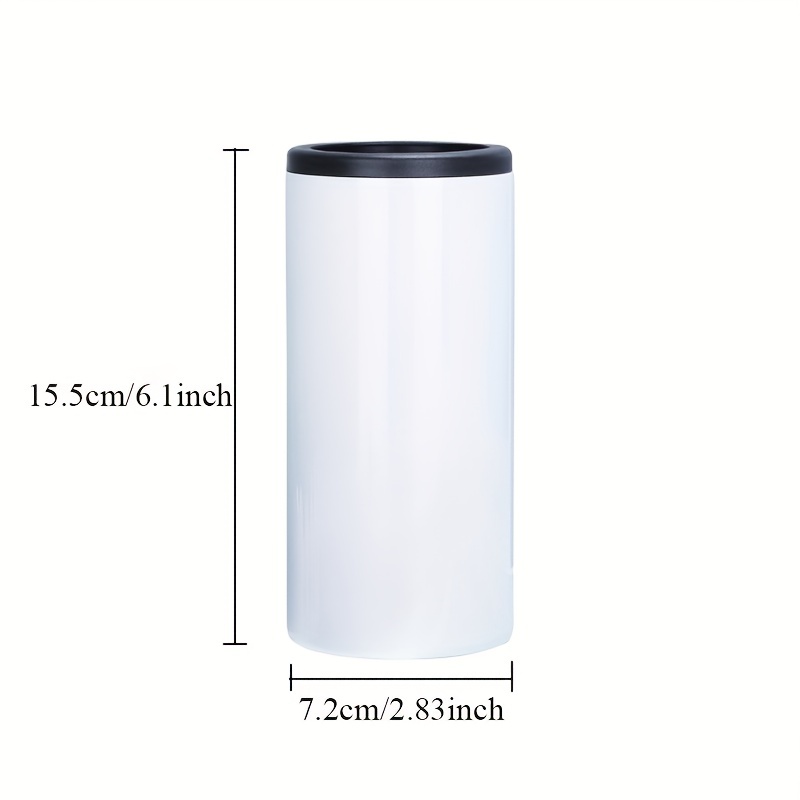 12oz Sublimation Straight Can Cooler Stainless Steel Insulation Cup