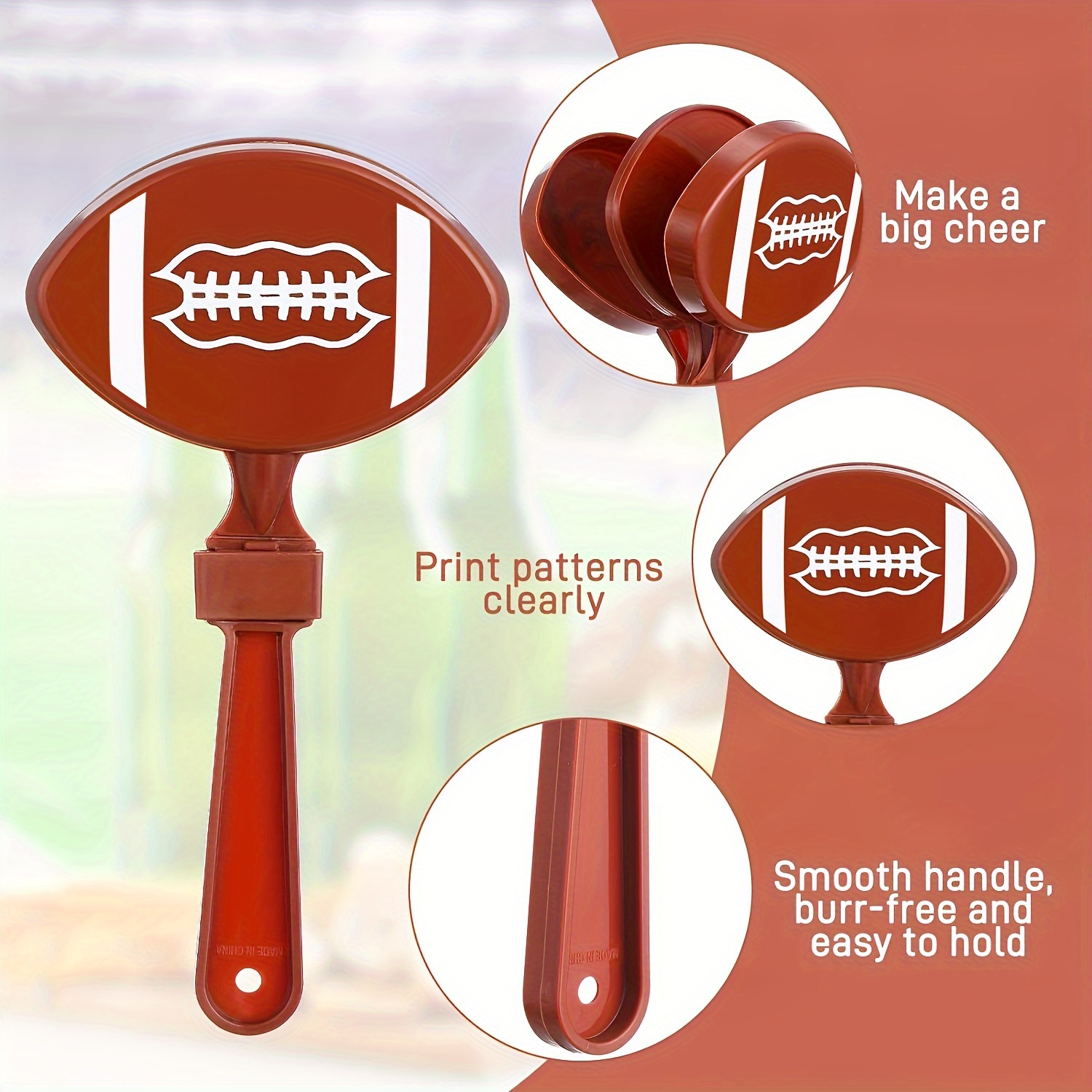 Football Clappers Noisemakers Plastic Hand Clappers Bulk - Temu