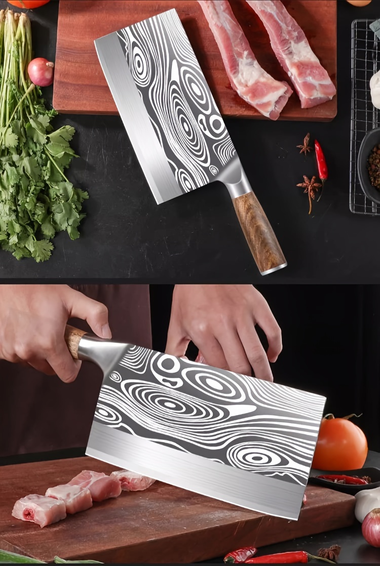 Dual purpose Stainless Steel Slicing Chopping Knife Meat - Temu