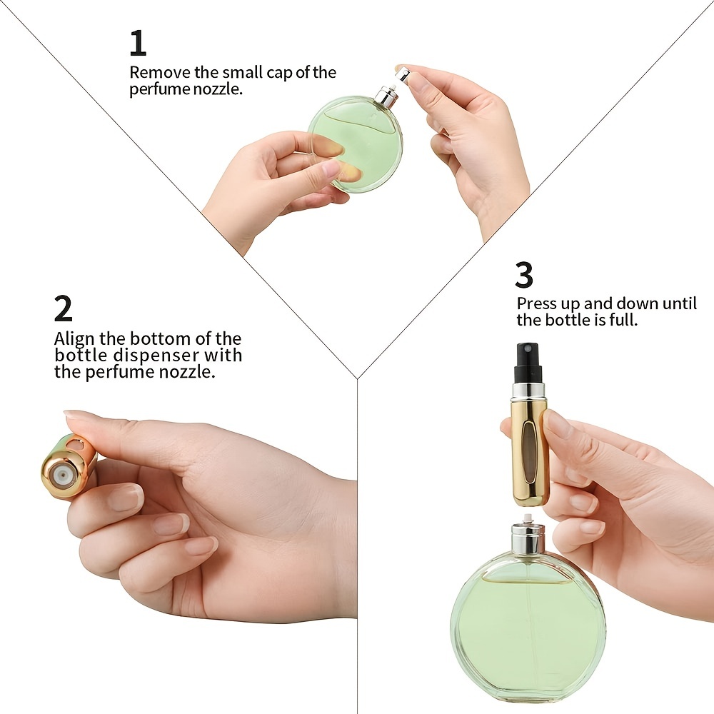 Travel-friendly Refillable Perfume Atomizer Bottle - Capacity, Portable  Scent Pump Case Spray Bottle - Temu