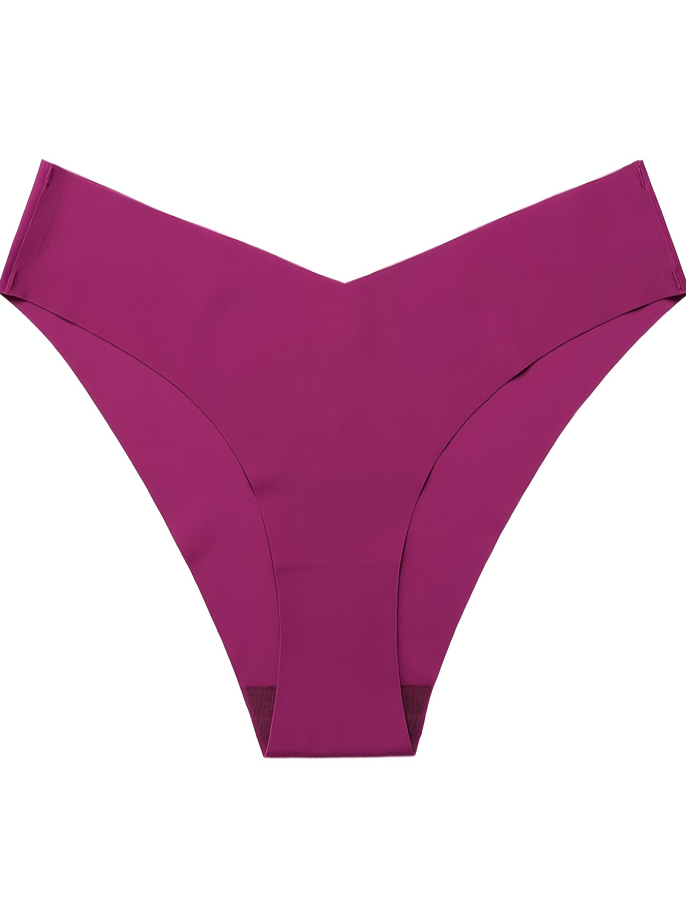 Seamless Thongs for Women No Show Panties V-Waisted Stretch