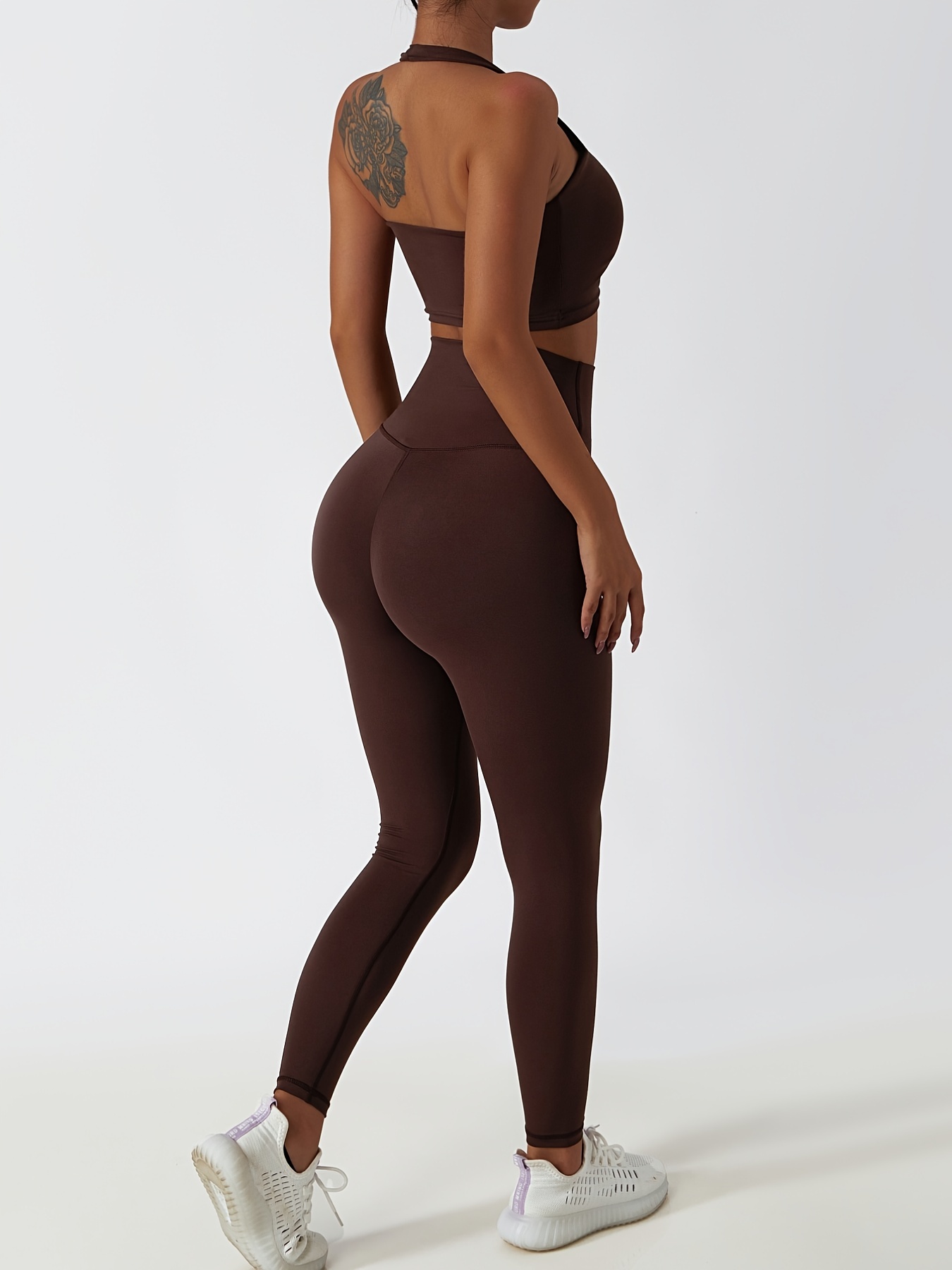Solid Color Stretchy Butt Lifting Pants Soft High Waist Yoga - Temu