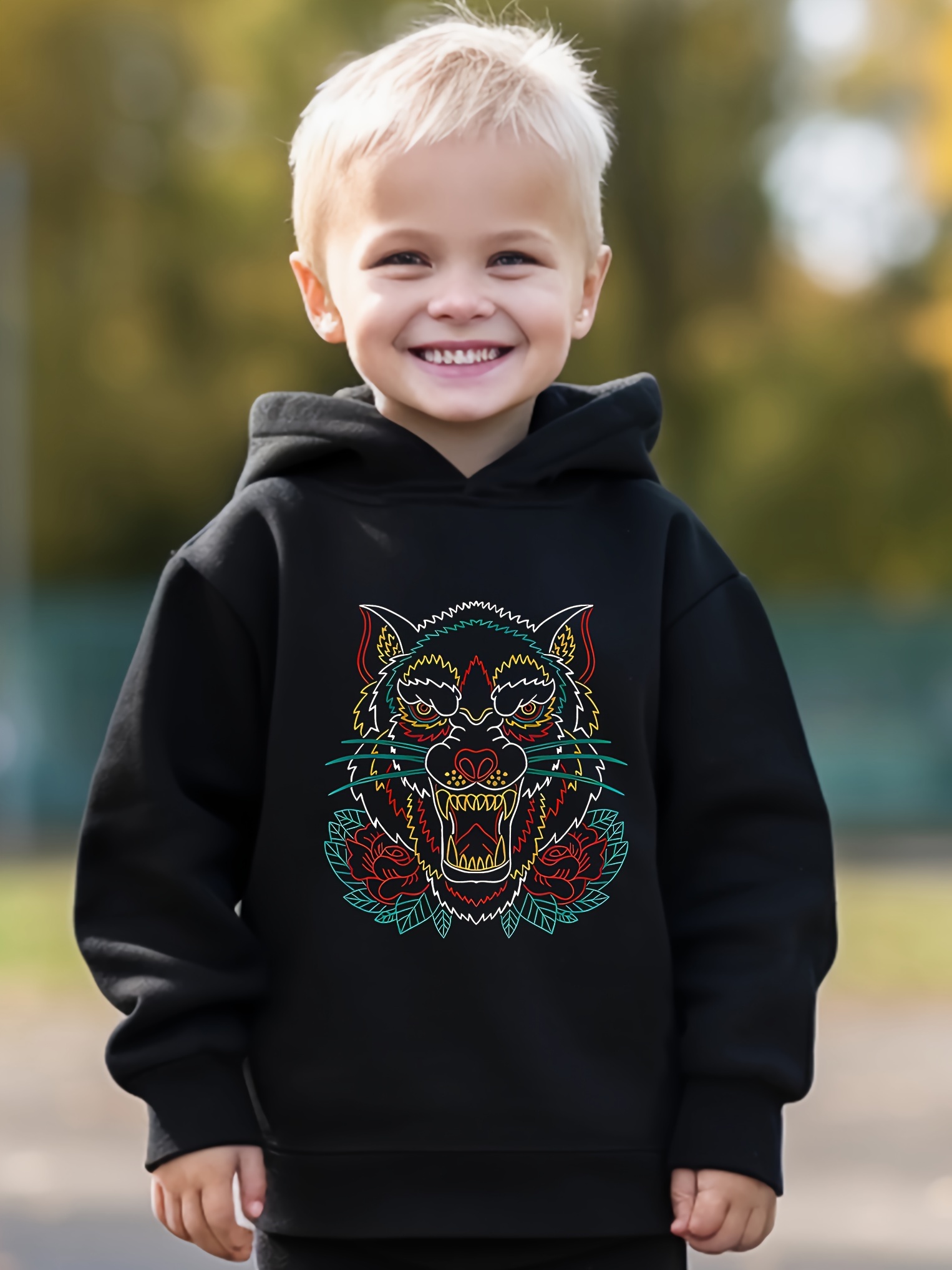 Boys animal online hoodie