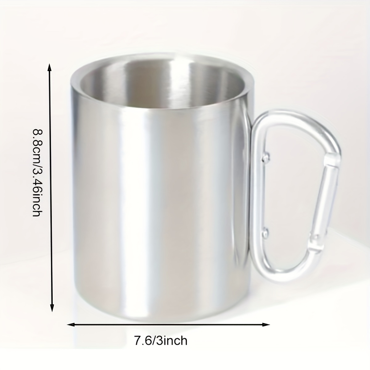 3PCS Stainless Steel Cups, Double Wall 10Oz / 300Ml, 304 Stainless