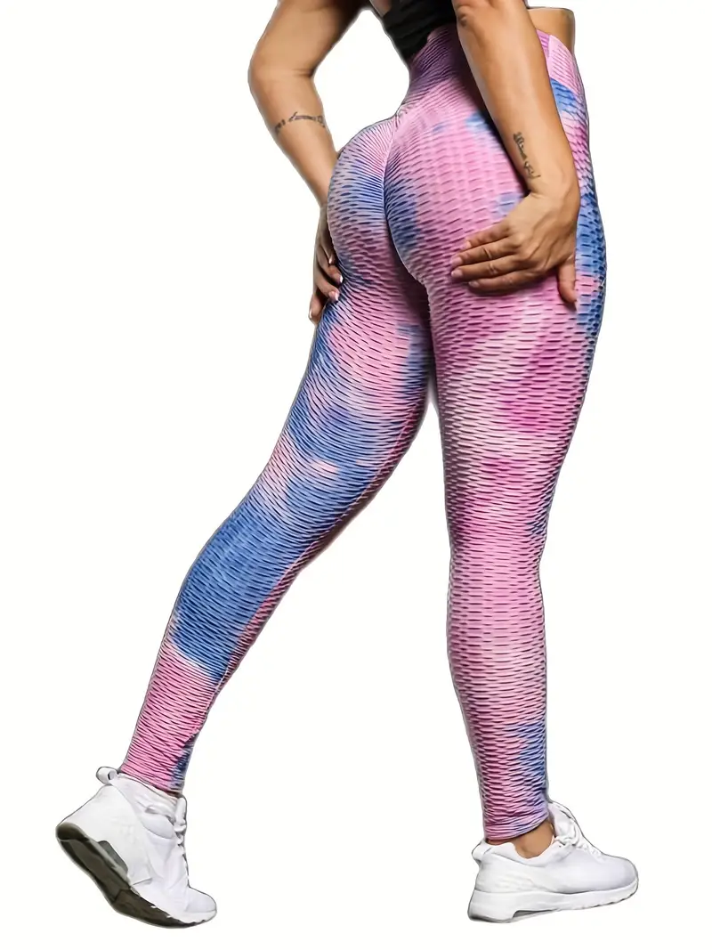 Size L/XL Tie Dye Brushed Leggings Small Snag See Pictures-makes butt look  Nice