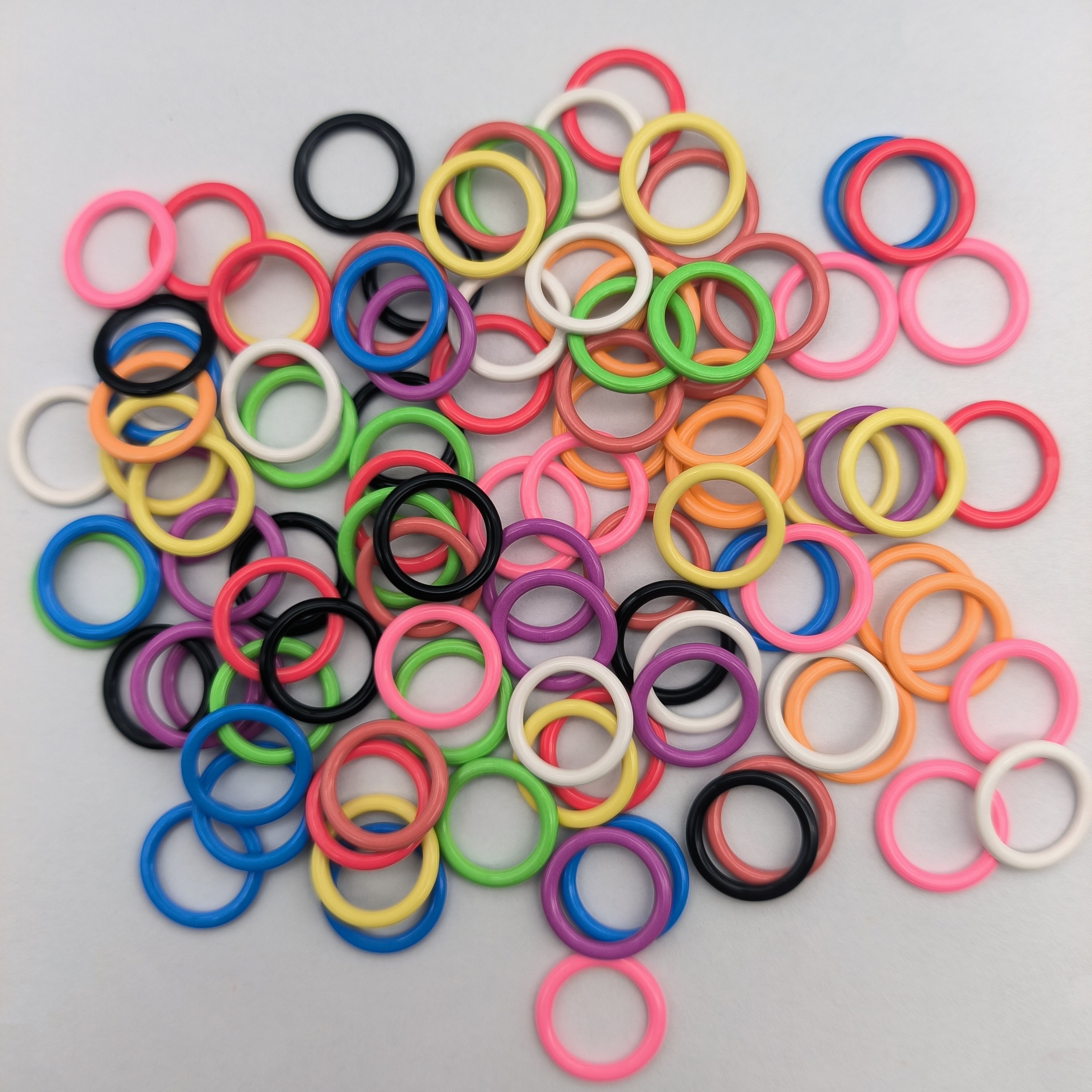 Round Knitting Stitch Markers 10 Colors Colorful Ring - Temu