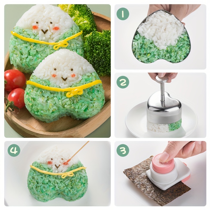 Rice Mold, Onigiri Mold, Musubi Maker Kit, Musubi Maker Press, Classic  Triangle Rice Ball Mold Maker Sushi Mold For Lunch Bento And Home Diy For  Restaurant Kitchen - Temu