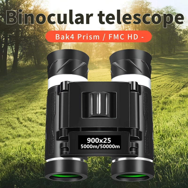 Mini Binoculares Portátiles Binoculares Prisma Bak4 Largo - Temu