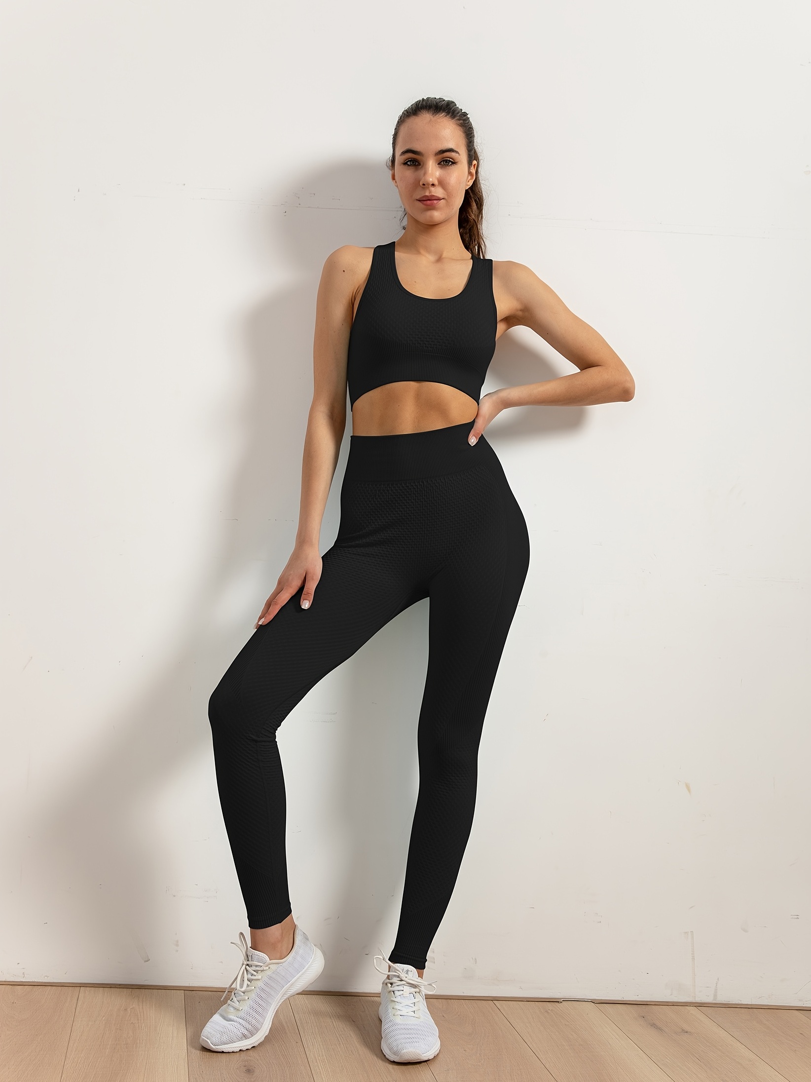 Conjunto Yoga 3 Uds Correr Sin Costuras Fitness Yoga Slim - Temu