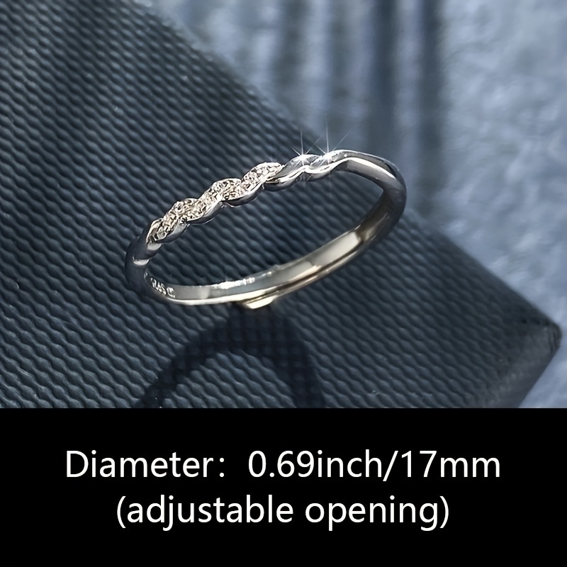 Temu Design 925 - Imitation Ring Niche Sterling Female Silver