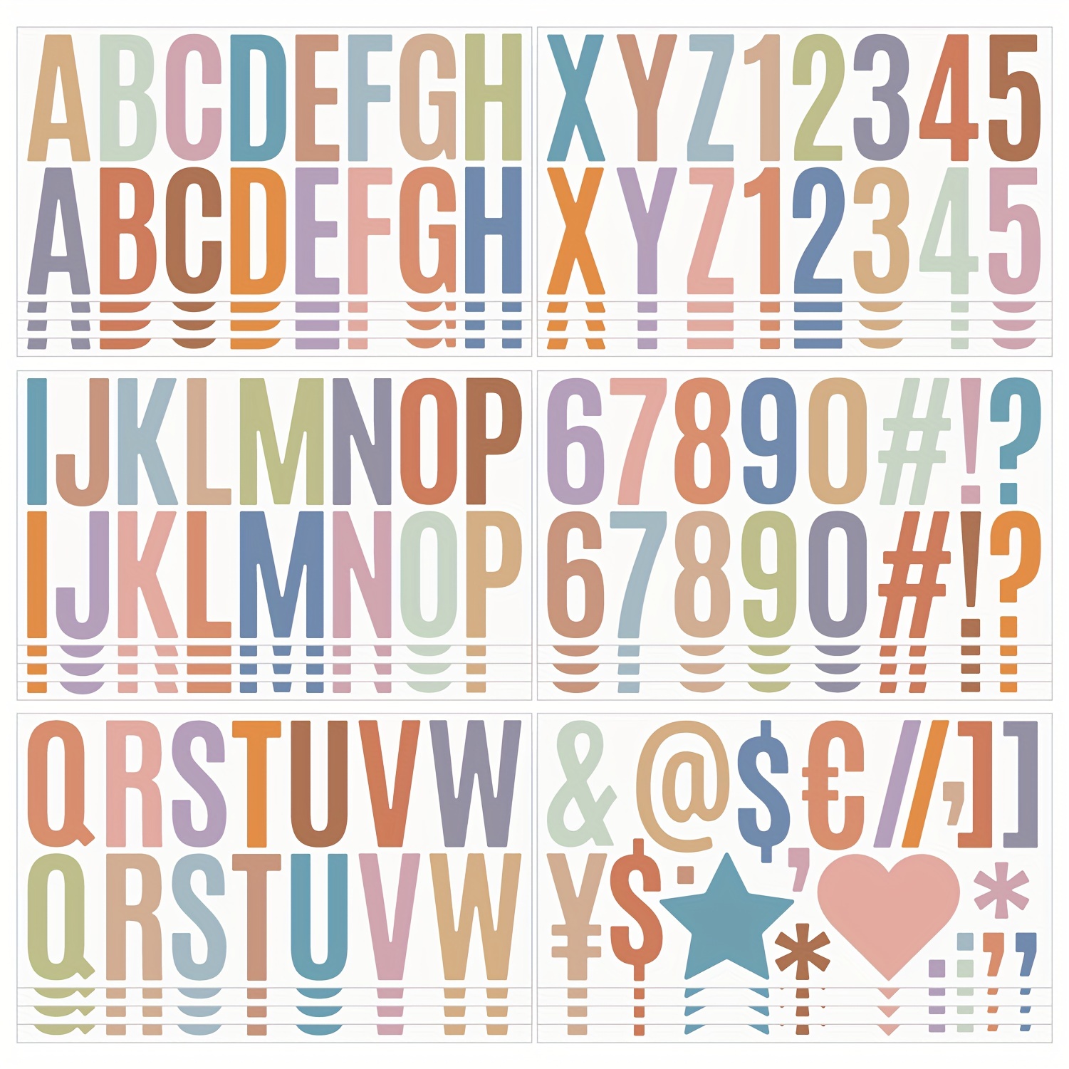 Alphabet Self Adhesive Letter Sticker Number Vinyl Stickers - Temu