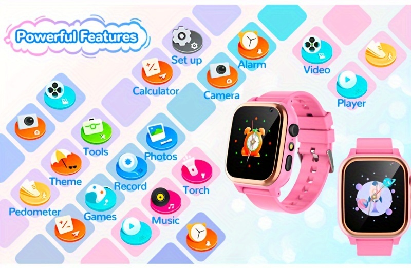Smart Watch per bambini che imparano giocattoli educativi Regalo per  ragazzi e ragazze 3-12 anni con 10 giochi di apprendimento Fotocamera Video  Music