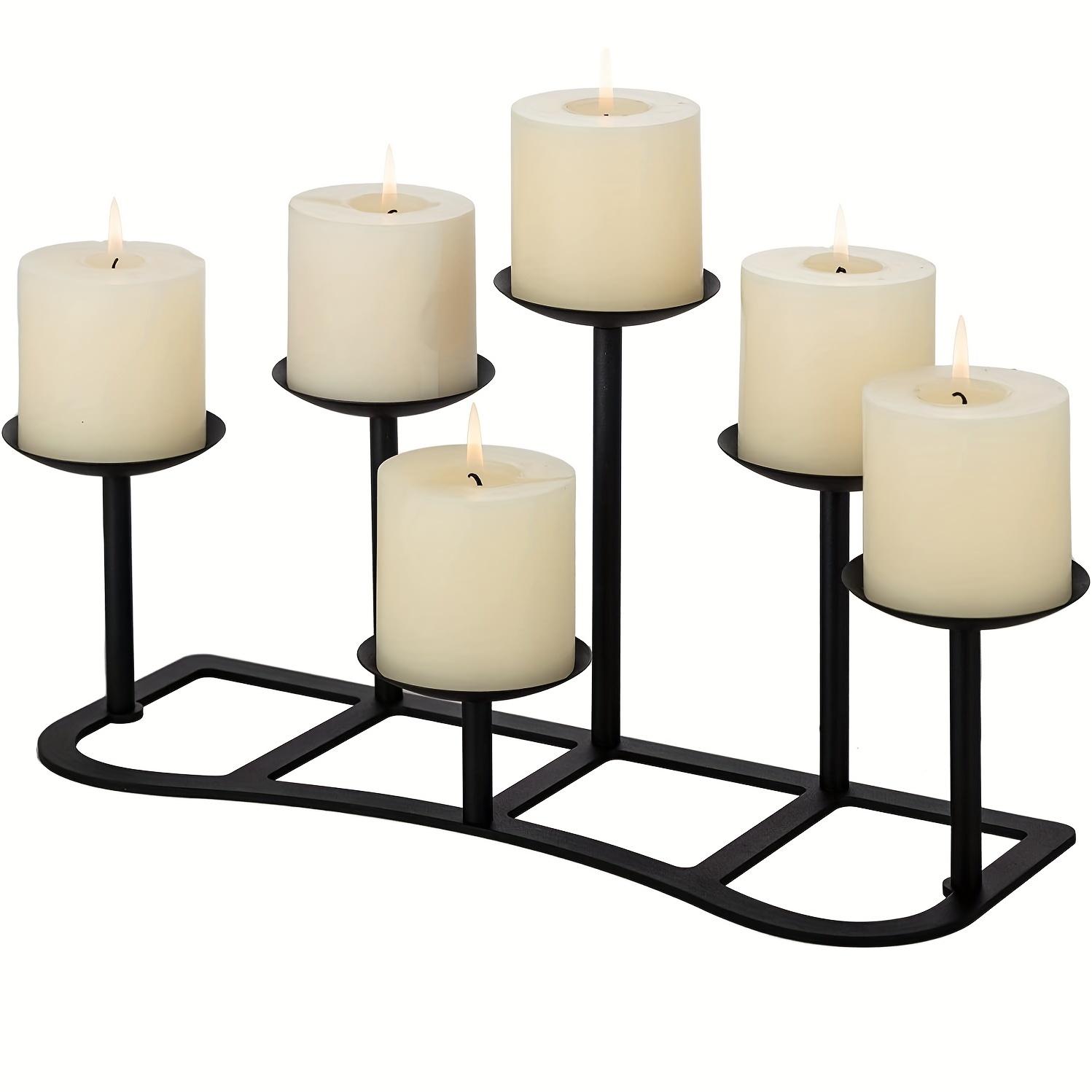  Mifoci Black Vintage Pillar Candle Holders for Christmas, Gothic  Candle Stand Table Centerpiece Matte Black Metal Candle Holders Decor for  Home Fireplace Party Decor(11.02'', 4 Pcs) : Home & Kitchen