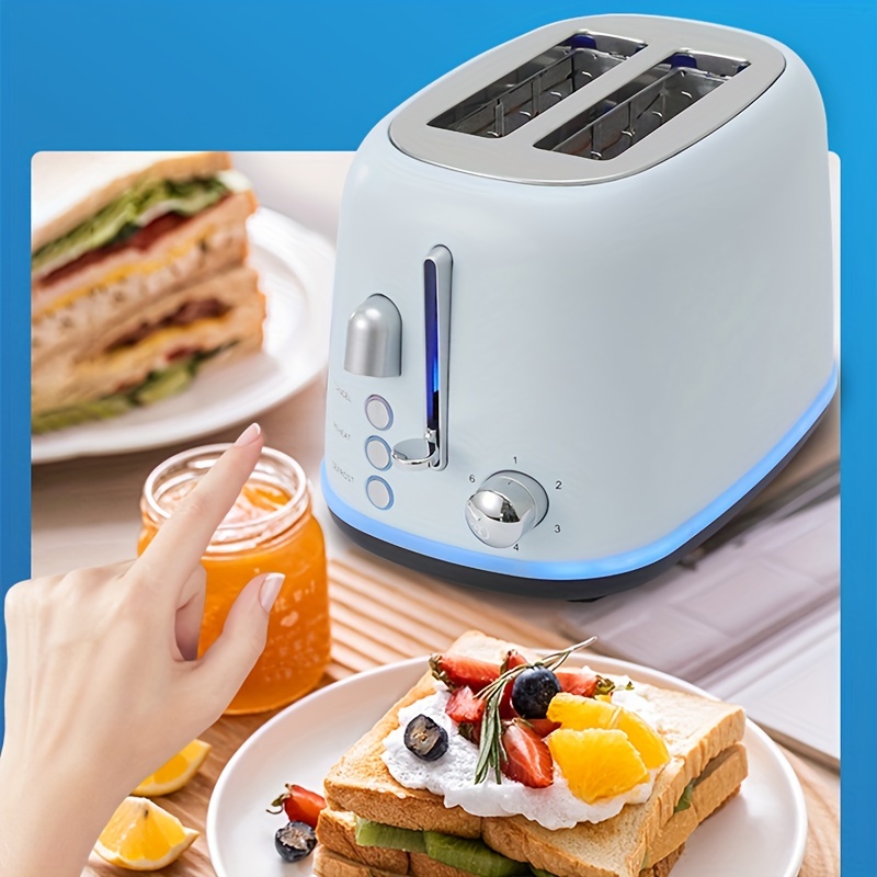 Household Automatic Baking Bread Maker 750W Breakfast Machine Stainless  Steel Electric Toaster for Sandwich Cooking Toast Baking