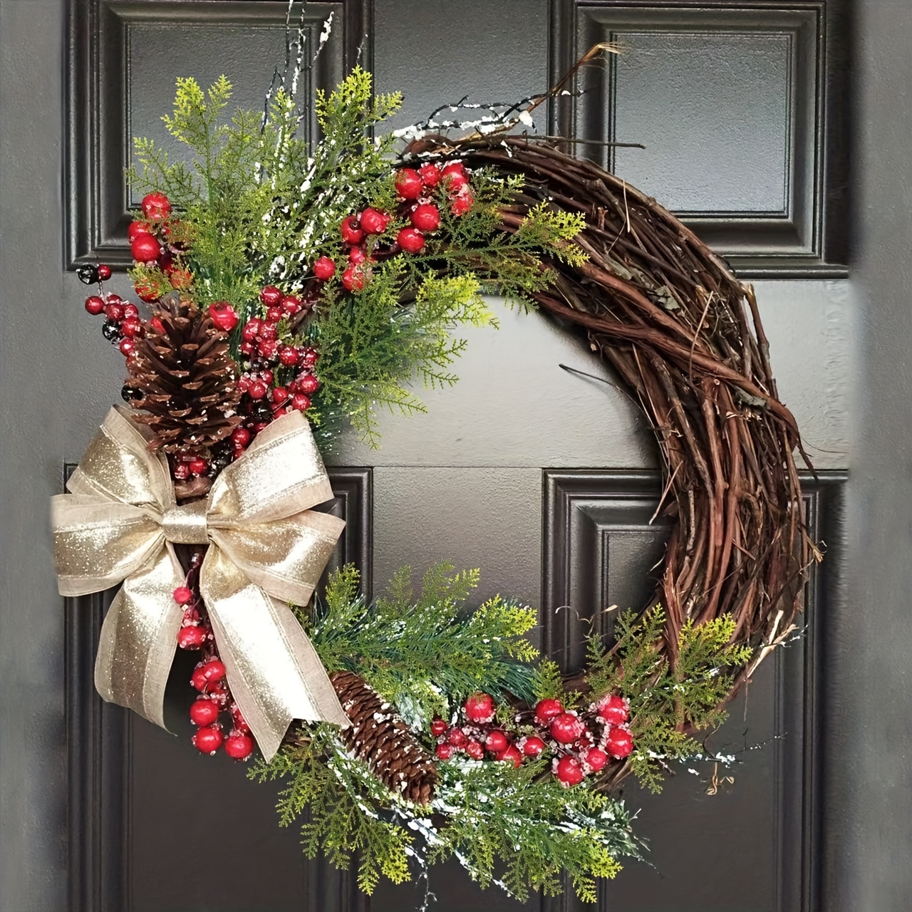 Artificial Pine Branches Faux Pine Picks Christmas Decor DIY Wreath 