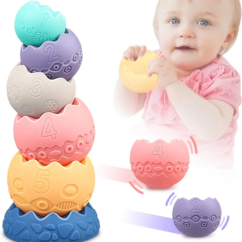 Stacking Balls Soft Toys For Babies 6 12 18 Months 1 Year - Temu