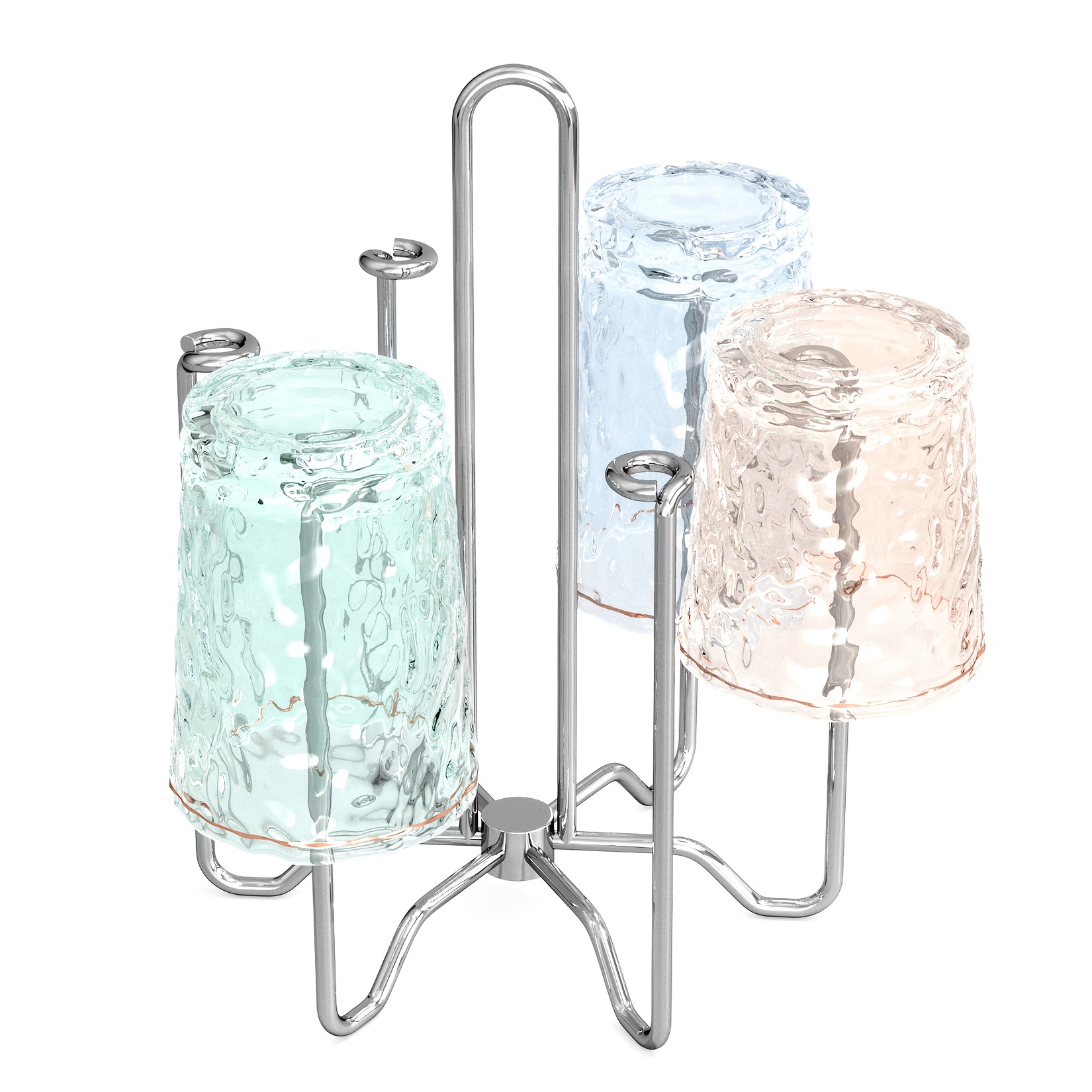 Stylish Metal Bottle Drying Rack With 6 Cup Holders And Handle - Perfect  For Glasses, Coffee Mugs, And More - Easy To Clean And Dishwasher Safe -  Temu