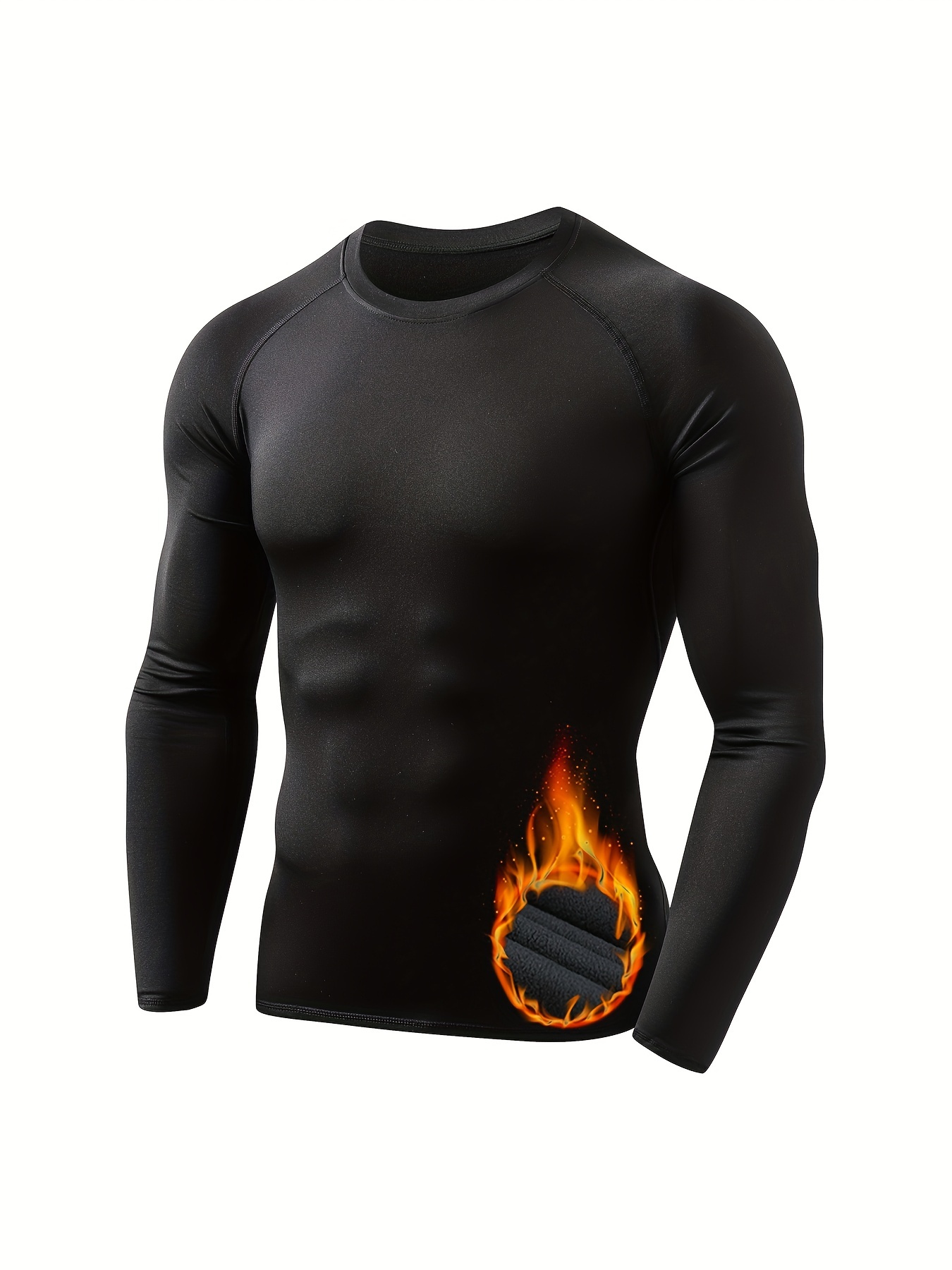 HOPLYNN Thermal Underwear Men's Moisture Wicking Baselayer Breathable  Active Shirt Men Fall Winter For Jogging, Cycling, Football, Skiing,  Motorcycle