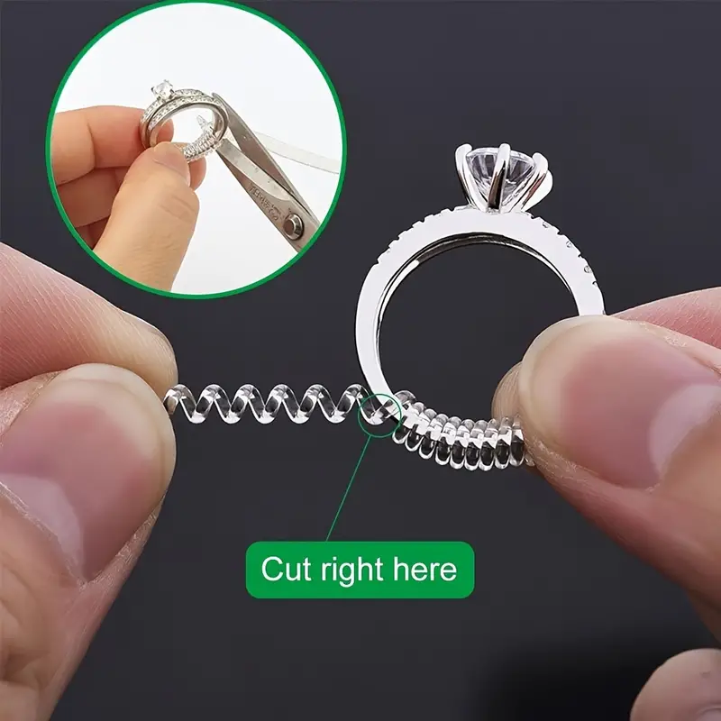 Ring Sizer Adjuster For Loose Rings 2 Sizes For - Temu