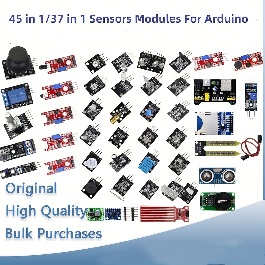 

45-in-1 Sensors Modules For Better Than 37 In 1 Sensor Kit 37 In 1 Sensor Kit For Uno R3 Mega2560