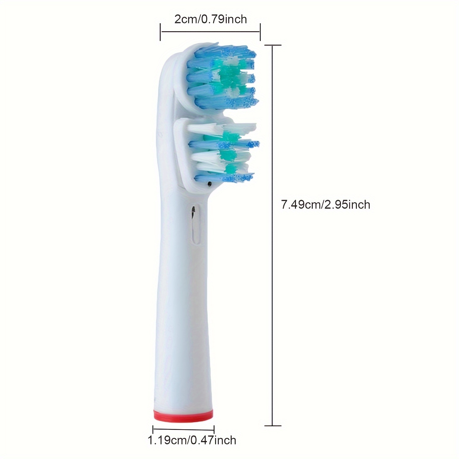 Dual Clean Replacement Toothbrush Heads Compatible Oralb - Temu Canada