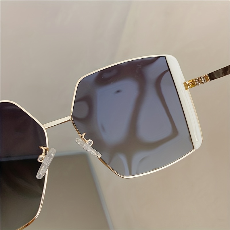 Oversized Cat Eye Sunglasses Gradient Lens Geometric Frame Shield UV400