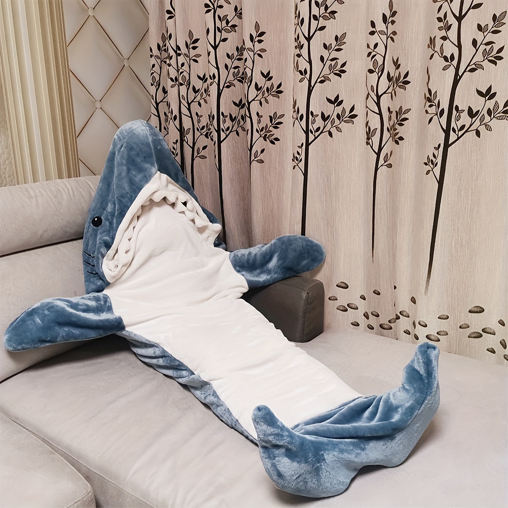 Manta Tiburón Alta Calidad Saco Dormir Capucha Súper Suave - Temu