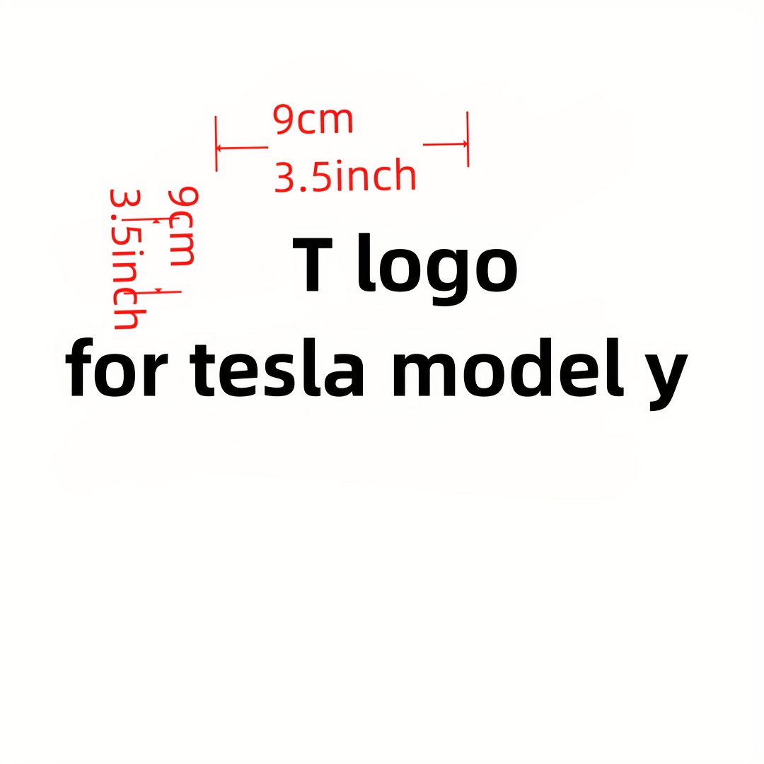 Tesla T Emblem Logo Aufkleber oder Emblem auf der Haube