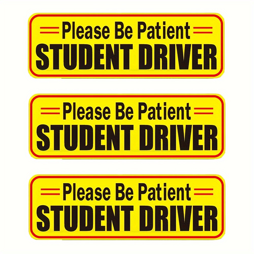 Student Driver Please Be Patient Magnet Aufkleber - Temu Germany