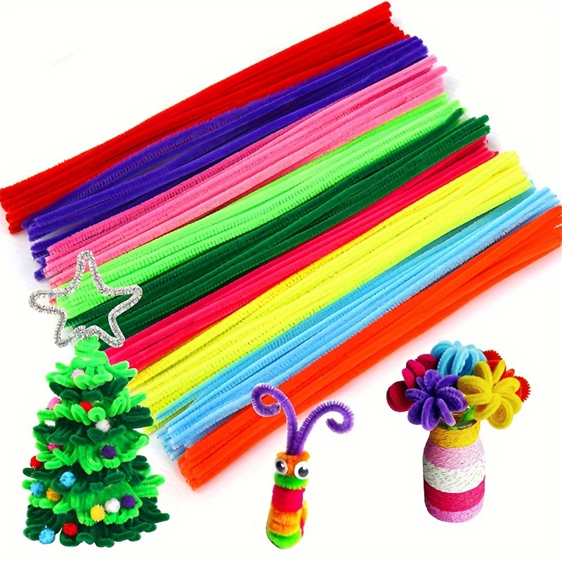  400 PCS Pipe Cleaners Craft Supplies, Arts and Crafts Kit for  Kids - 4 Color Mixing Series Kids DIY Art Supplies, Pipe Cleaner Chenille  Stems, Multi-Color Pipe Cleaners Bulk : Arts